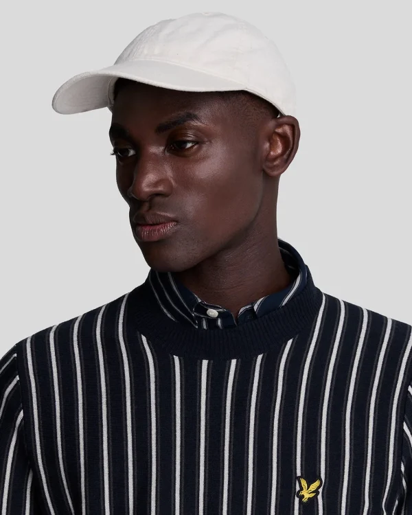 Lyle & Scott Pullover & Strickwaren<Vertikal gestreifter Pullover mit Rundhalsausschnitt DarkNavy