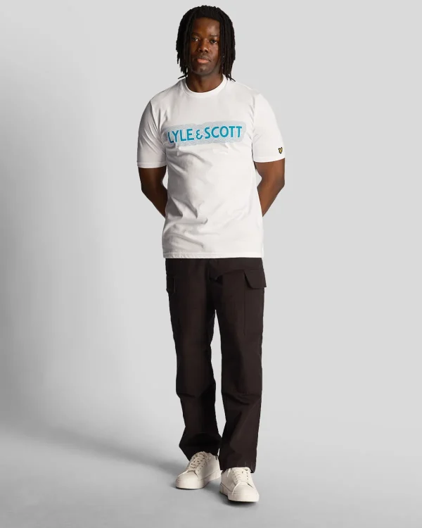 Lyle & Scott Vermächtnis | T-shirts<Vibrations Print T-Shirt Weiß