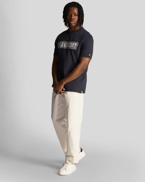 Lyle & Scott T-shirts<Vibrations Print T-Shirt DunkleMarine