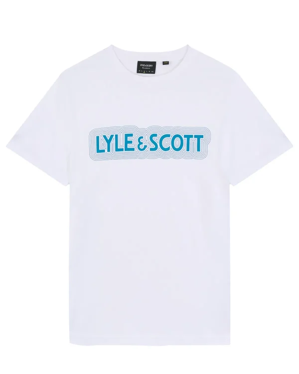 Lyle & Scott Vermächtnis | T-shirts<Vibrations Print T-Shirt Weiß