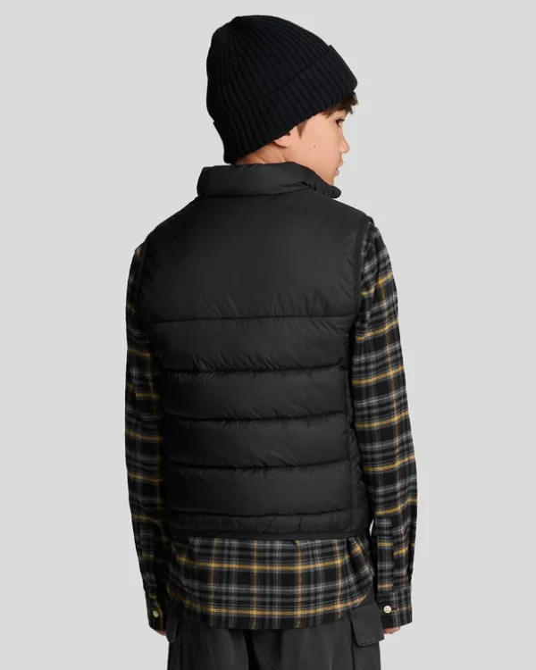 Lyle & Scott Kinder Mäntel & Jacken<Wattierte Kinderweste Pechschwarz