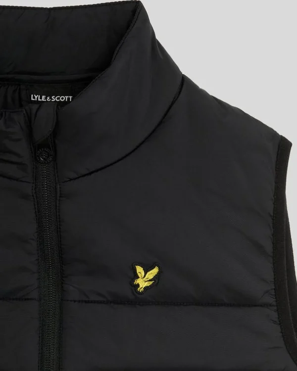 Lyle & Scott Kinder Mäntel & Jacken<Wattierte Kinderweste Pechschwarz