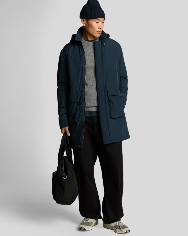 Lyle & Scott Vermächtnis<Wattierter Parka MuddyNavy