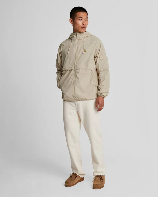 Lyle & Scott Vermächtnis<Windbreaker Jacke mit Kapuze Stone