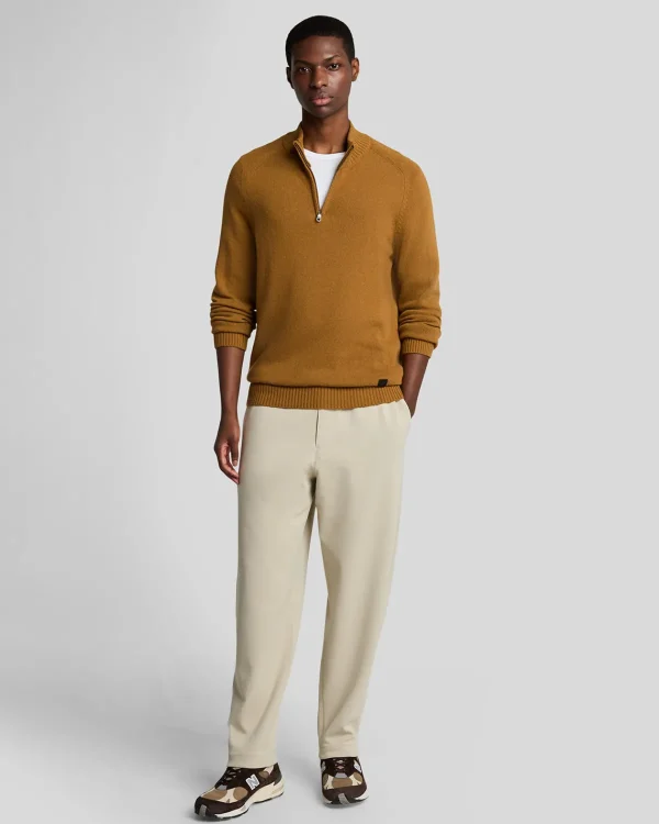 Lyle & Scott 150 Jahre Strickwaren | Pullover & Strickwaren<150 Year Knitwear - 1/4 Zip Pullover GoldenHeather