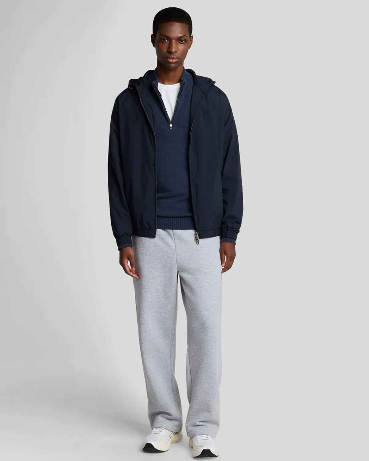 year_knitwear___zip_pullover_1-2.webp Lyle & Scott 150 Jahre Strickwaren | Pullover & Strickwaren<150 Year Knitwear - 1/4 Zip Pullover NavyHeather