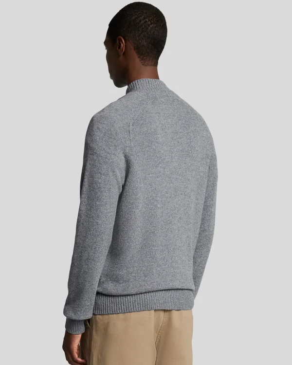 Lyle & Scott 150 Jahre Strickwaren | Pullover & Strickwaren<150 Year Knitwear - 1/4 Zip Pullover GrauHeather