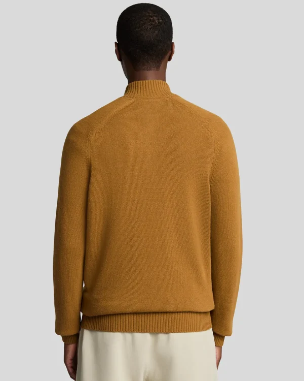 Lyle & Scott 150 Jahre Strickwaren | Pullover & Strickwaren<150 Year Knitwear - 1/4 Zip Pullover GoldenHeather