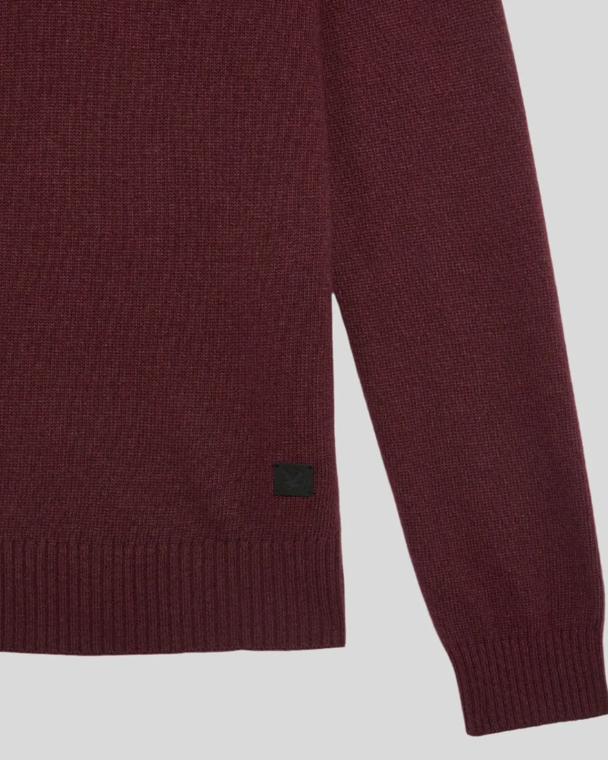 year_knitwear___zip_pullover_4.webp Lyle & Scott 150 Jahre Strickwaren | Pullover & Strickwaren<150 Year Knitwear - 1/4 Zip Pullover BurgundischesHeidekraut