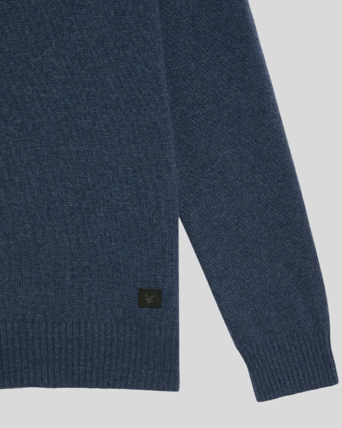 year_knitwear___zip_pullover_5-2.webp Lyle & Scott 150 Jahre Strickwaren | Pullover & Strickwaren<150 Year Knitwear - 1/4 Zip Pullover NavyHeather