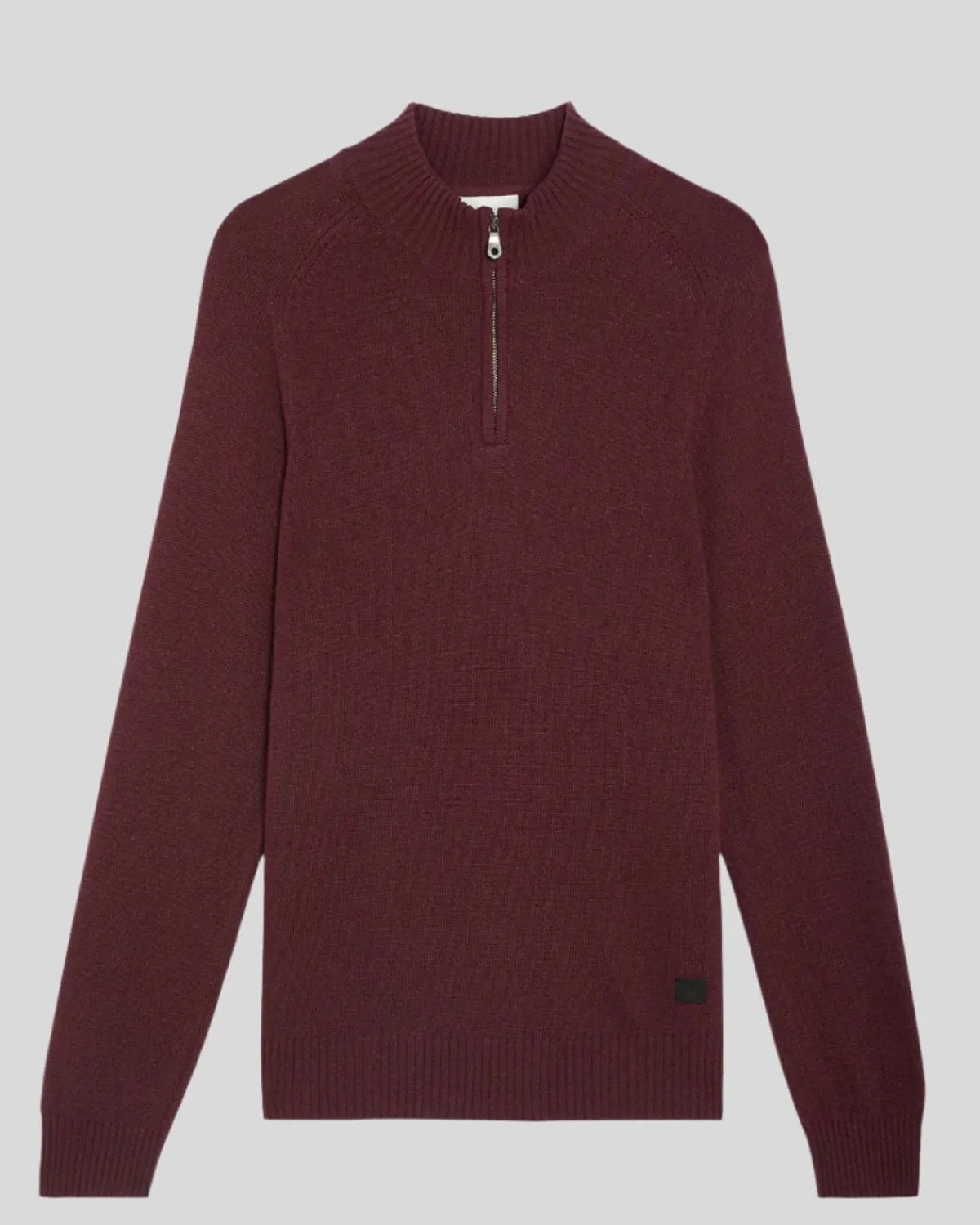 year_knitwear___zip_pullover_5.webp Lyle & Scott 150 Jahre Strickwaren | Pullover & Strickwaren<150 Year Knitwear - 1/4 Zip Pullover BurgundischesHeidekraut