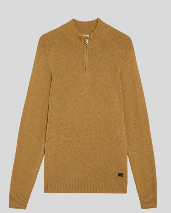 Lyle & Scott 150 Jahre Strickwaren | Pullover & Strickwaren<150 Year Knitwear - 1/4 Zip Pullover GoldenHeather