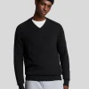 Lyle & Scott 150 Jahre Strickwaren | Pullover & Strickwaren<150 Year Knitwear - Pullover mit V-Ausschnitt BlackHeather