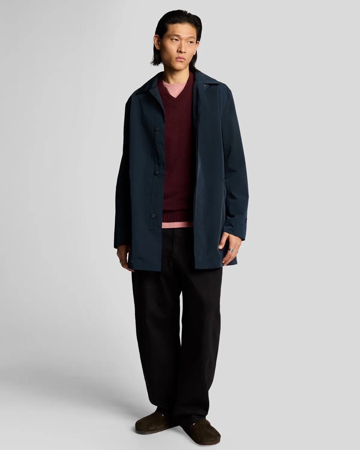 year_knitwear__pullover_mit_vausschnitt_1-3.webp Lyle & Scott 150 Jahre Strickwaren | Pullover & Strickwaren<150 Year Knitwear - Pullover mit V-Ausschnitt BurgundyHeather