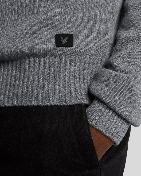 Lyle & Scott 150 Jahre Strickwaren | Pullover & Strickwaren<150 Year Knitwear - Pullover mit V-Ausschnitt GreyHeather