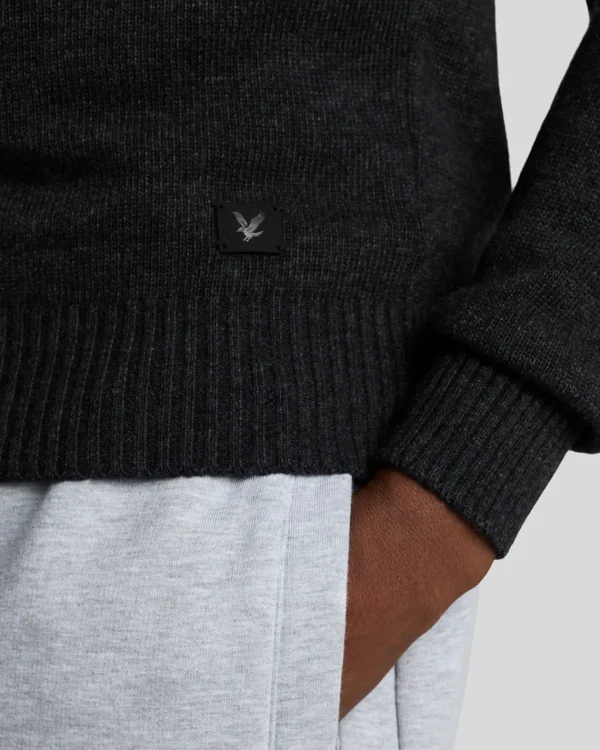 Lyle & Scott 150 Jahre Strickwaren | Pullover & Strickwaren<150 Year Knitwear - Pullover mit V-Ausschnitt BlackHeather