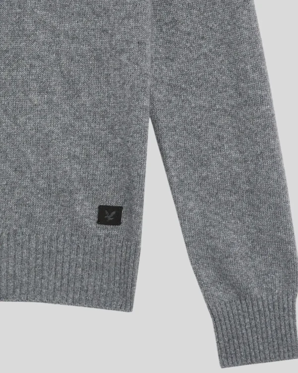 Lyle & Scott 150 Jahre Strickwaren | Pullover & Strickwaren<150 Year Knitwear - Pullover mit V-Ausschnitt GreyHeather
