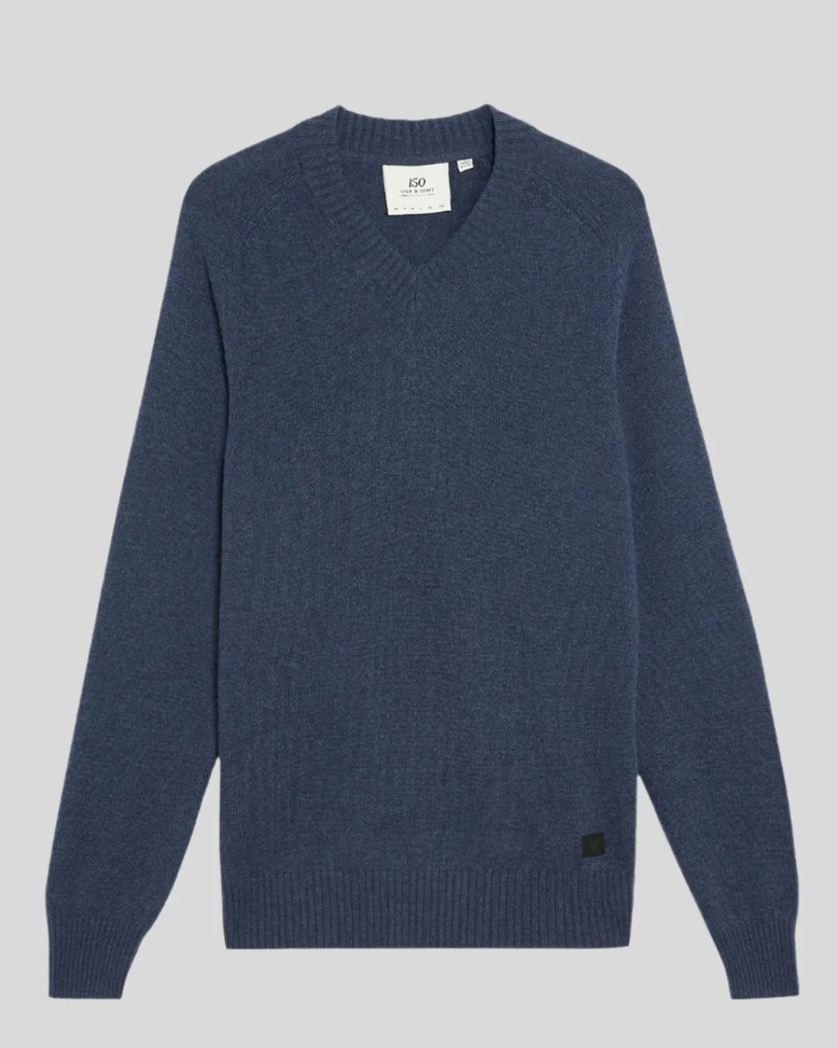 year_knitwear__pullover_mit_vausschnitt_6-4.webp Lyle & Scott 150 Jahre Strickwaren | Pullover & Strickwaren<150 Year Knitwear - Pullover mit V-Ausschnitt NavyHeather