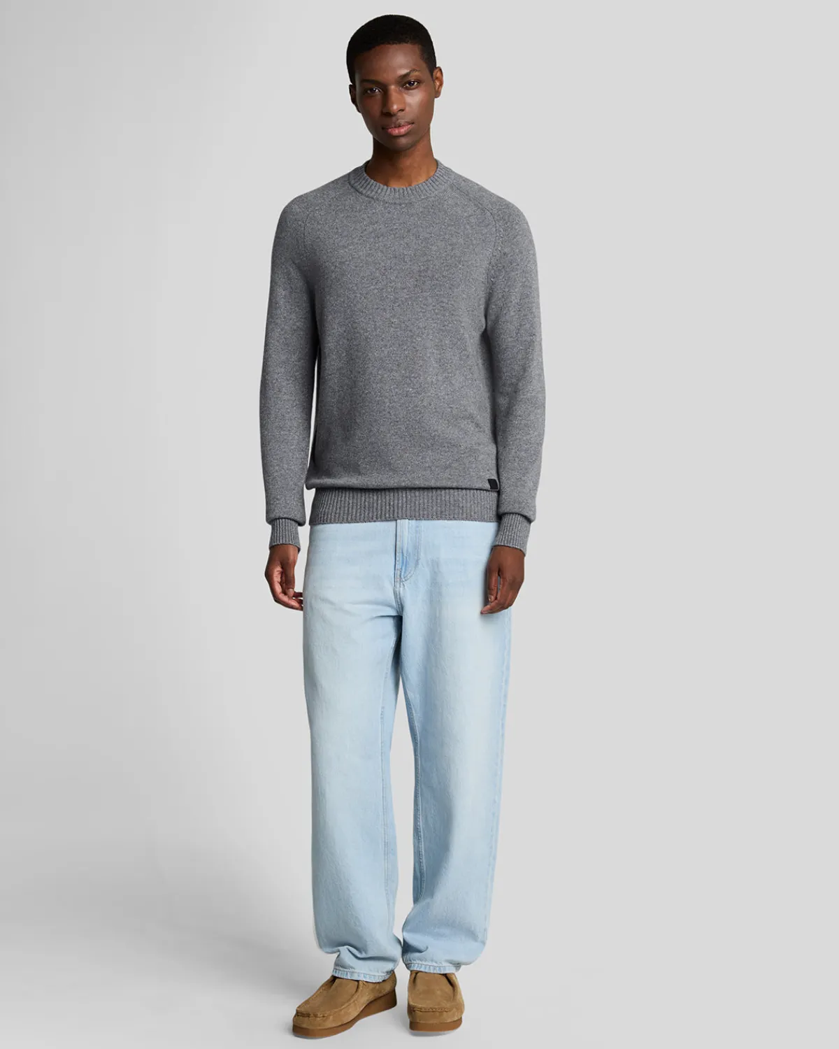 year_knitwear__rundhalspullover_1-1.webp Lyle & Scott 150 Jahre Strickwaren | Pullover & Strickwaren<150 Year Knitwear - Rundhals-Pullover GreyHeather