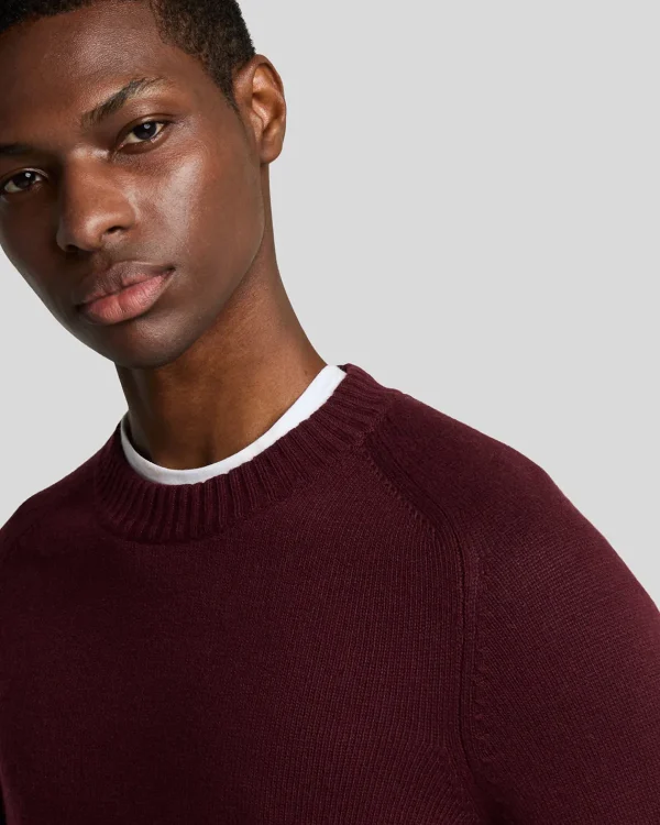 Lyle & Scott 150 Jahre Strickwaren | Pullover & Strickwaren<150 Year Knitwear - Rundhals-Pullover BurgundyHeather