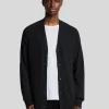Lyle & Scott 150 Jahre Strickwaren | Pullover & Strickwaren<150 Year Knitwear - Strickjacke mit V-Ausschnitt BlackHeather